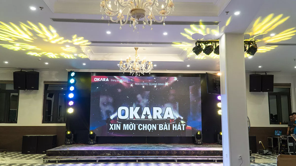 Dàn âm thanh karaoke tại khách sạn Rex