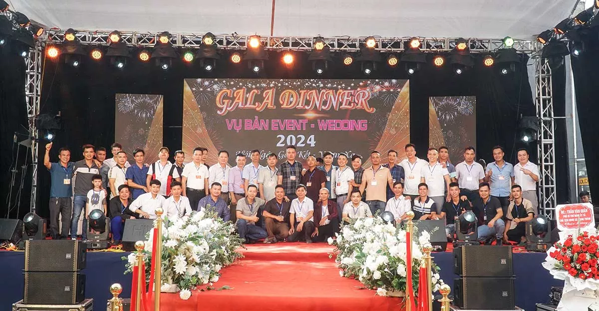 Cho thuê loa đài âm thanh Sự kiện Gala Dinner Vụ Bản Event - Wedding