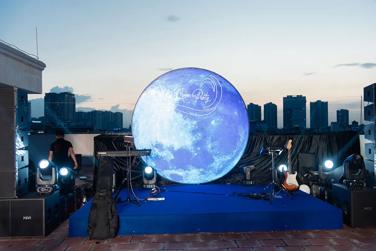 Hệ thống âm thanh ánh sáng sự kiện Blue Moon Party